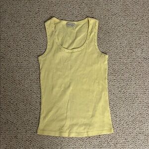 Vintage studded yellow tank